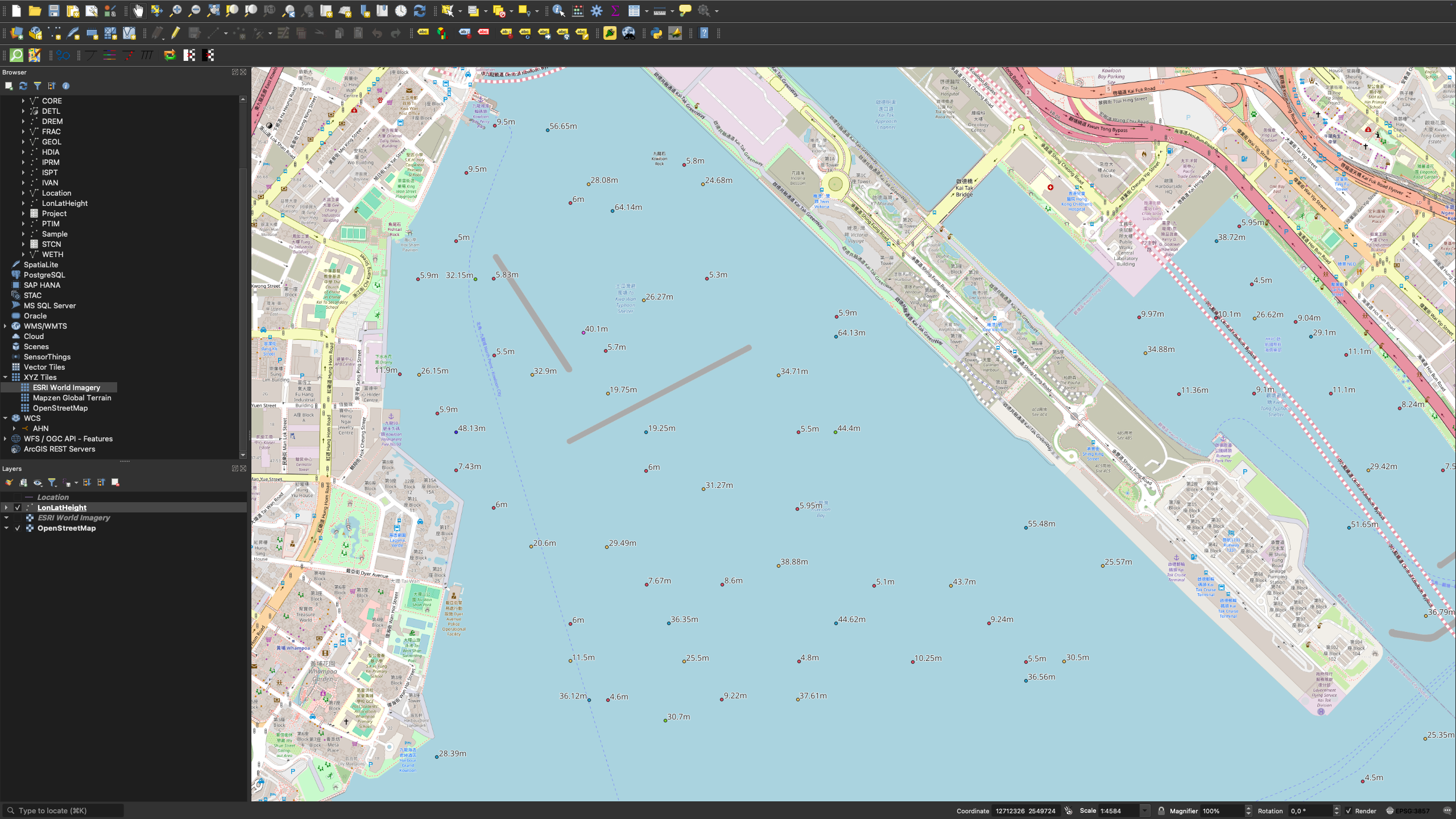 Categorized colors of GI locations in QGIS